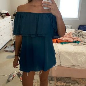 Off the shoulder ruffle top